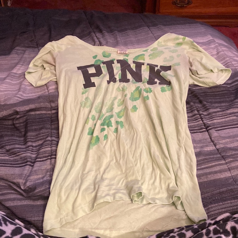 Green pink t-shirt